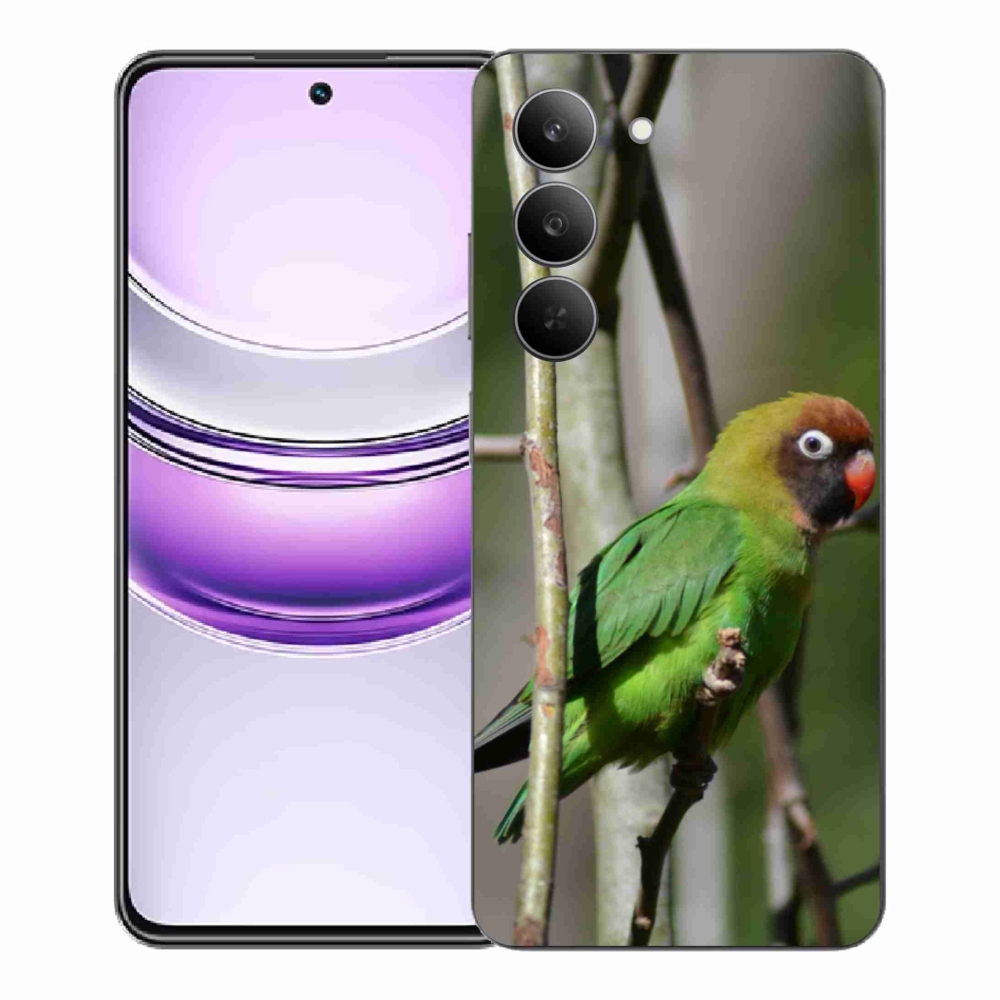 Gél borító mmCase a Realme 14x 5G készülékhez - papagáj agapornis