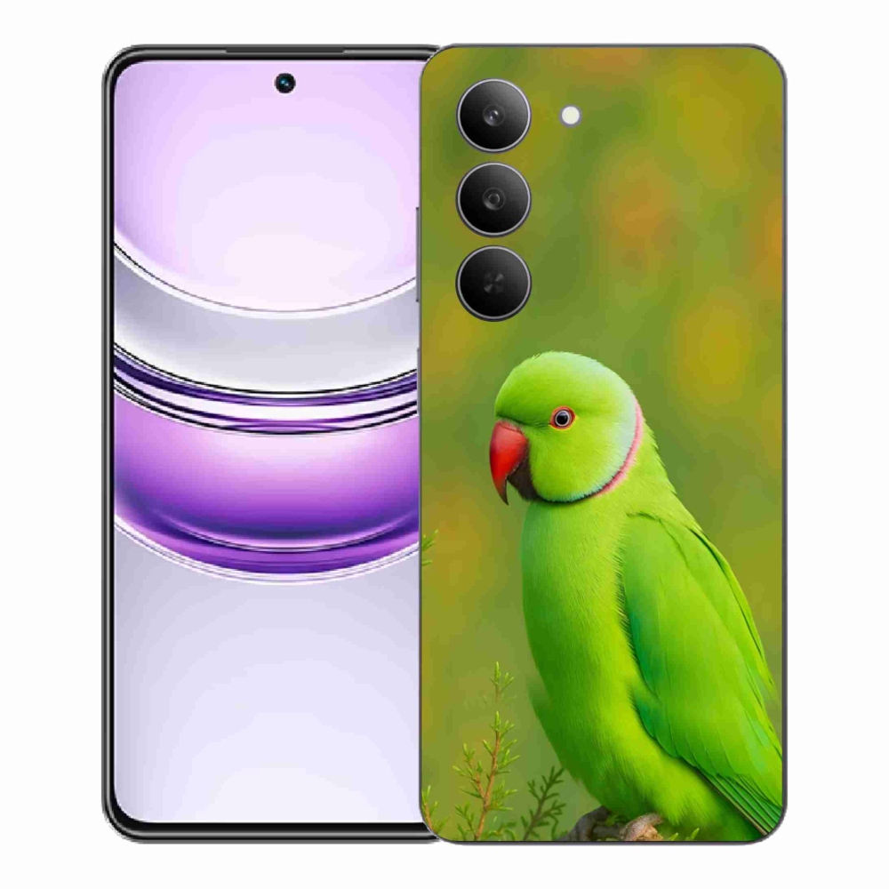 Zselés borítás mmCase a Realme 14x 5G készülékhez - papagáj alexander 2