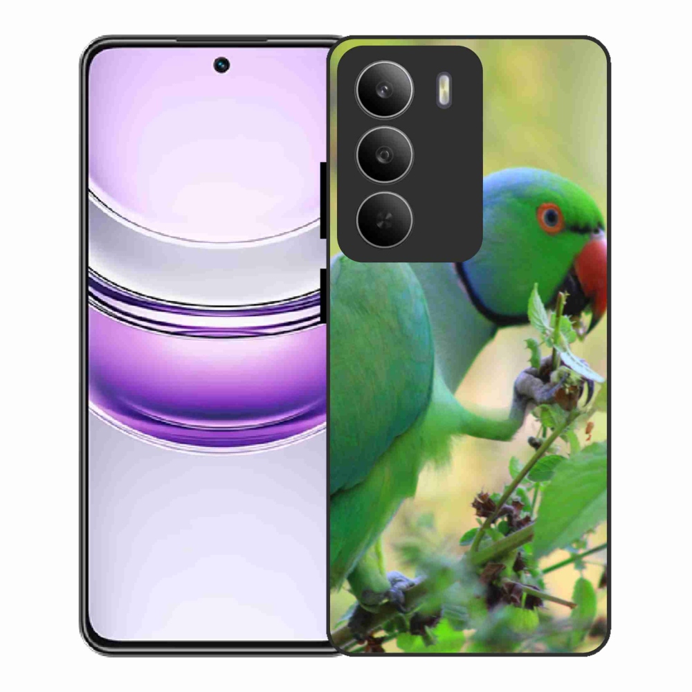 Zselés borítás mmCase a Realme 14x 5G készülékhez - papagáj alexandr