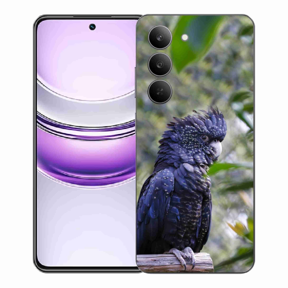 mmCase géltok a Realme 14x 5G-hez – fekete kakadu papagáj