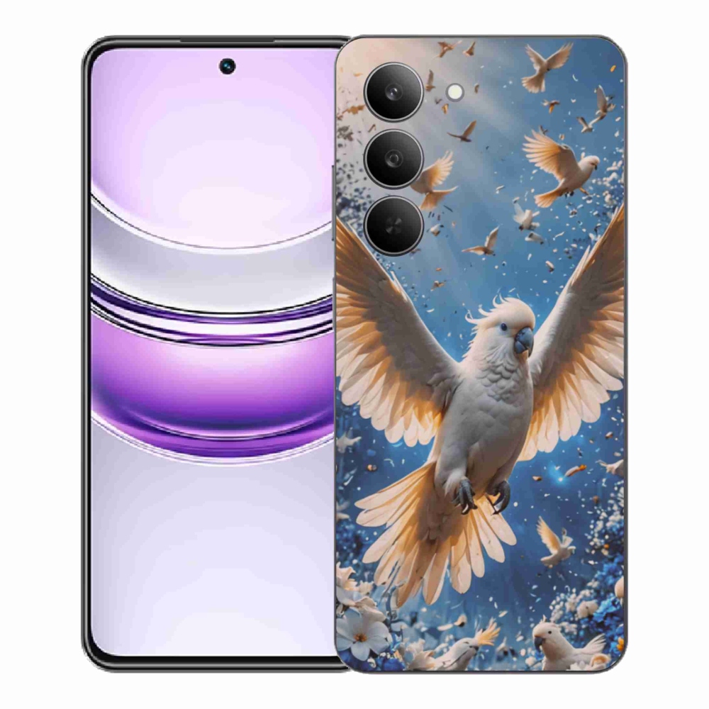 Gél borítás mmCase a Realme 14x 5G készülékhez - papagáj kakadu