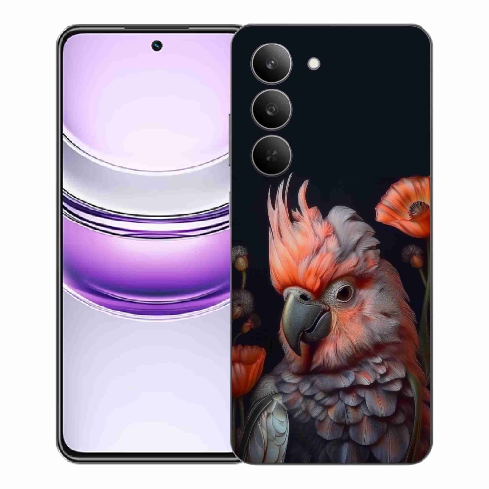 mmCase gél tok a Realme 14x 5G-hez – színes kakadu papagáj