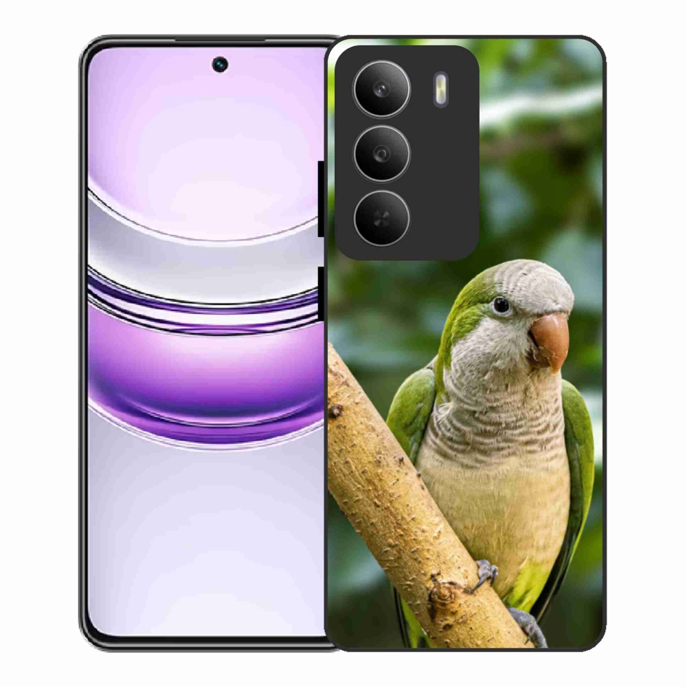 Zselés borítás mmCase a Realme 14x 5G készülékhez - papagáj