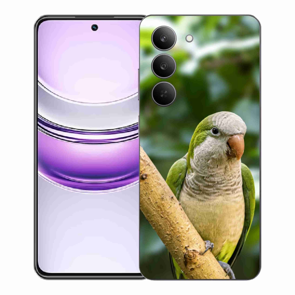 Zselés borítás mmCase a Realme 14x 5G készülékhez - papagáj