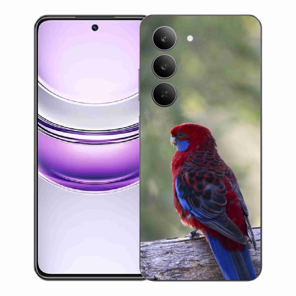 Zselés borítás mmCase a Realme 14x 5G készülékhez - papagáj rosela