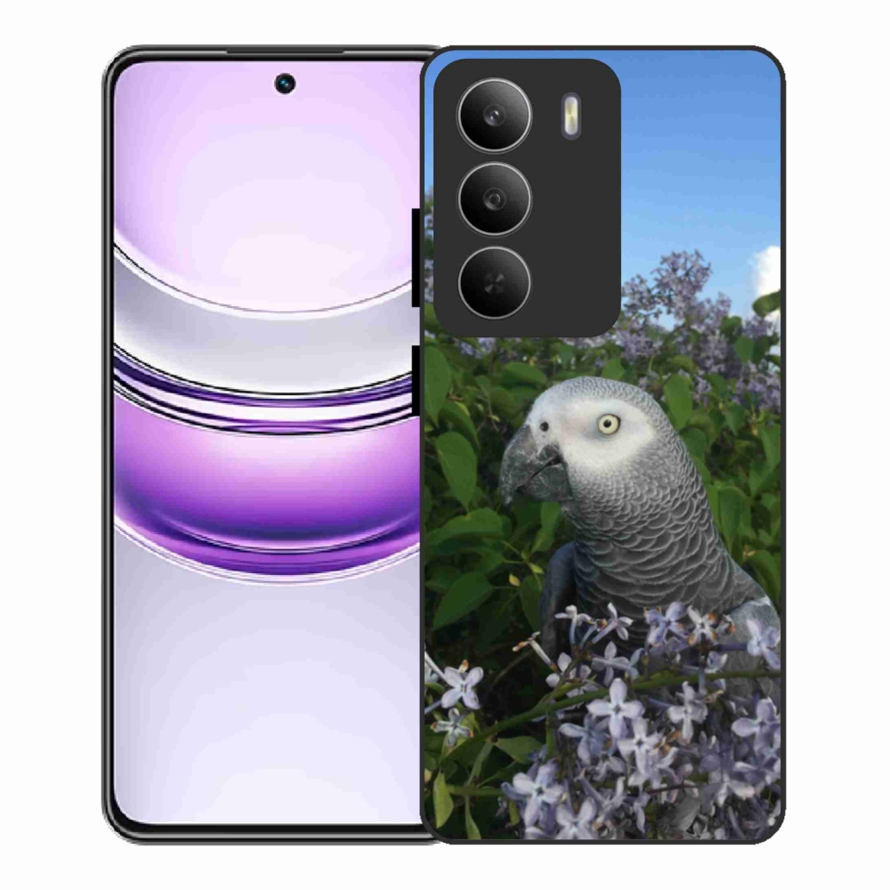 Zselés borítás mmCase a Realme 14x 5G készülékhez - papagáj