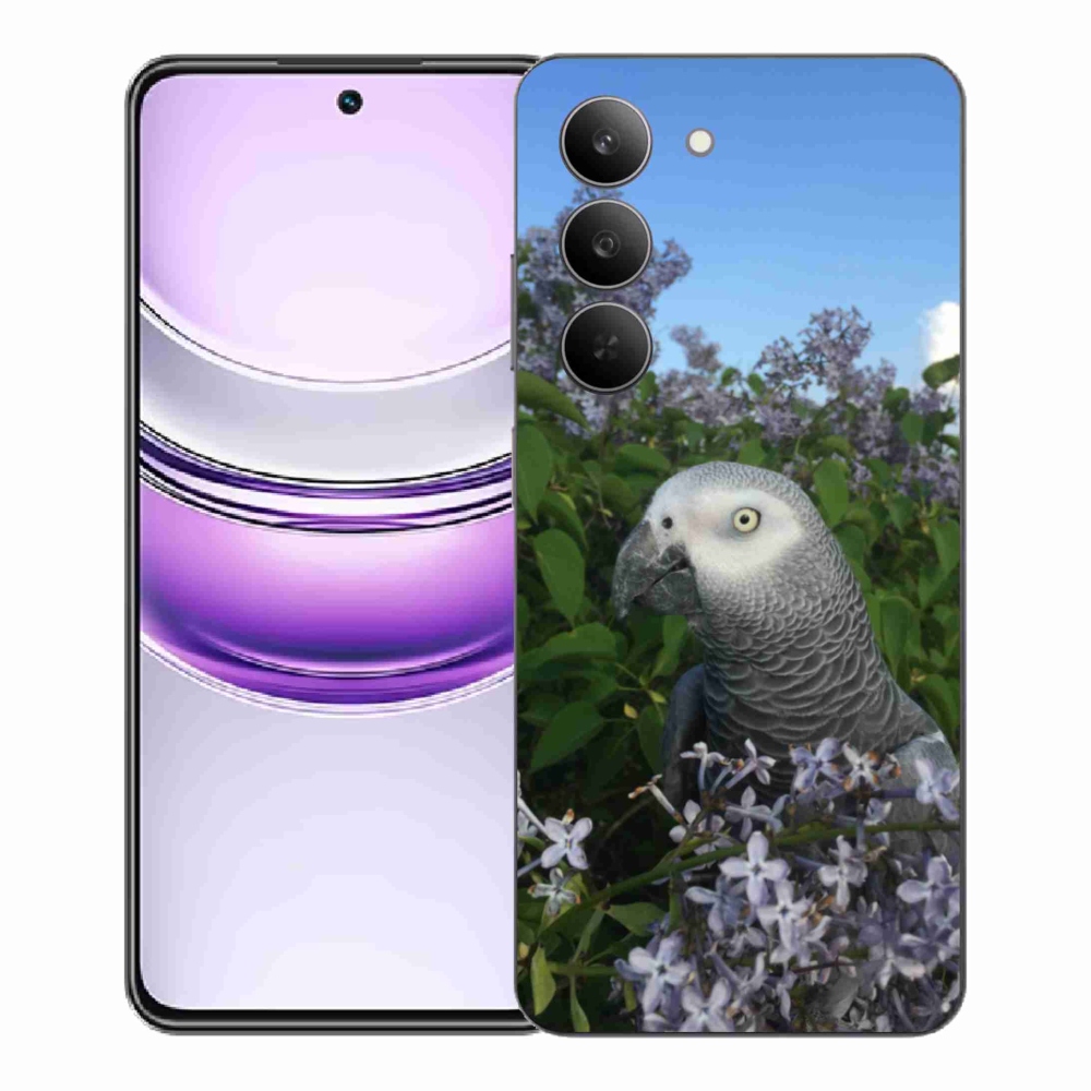 Zselés borítás mmCase a Realme 14x 5G készülékhez - papagáj