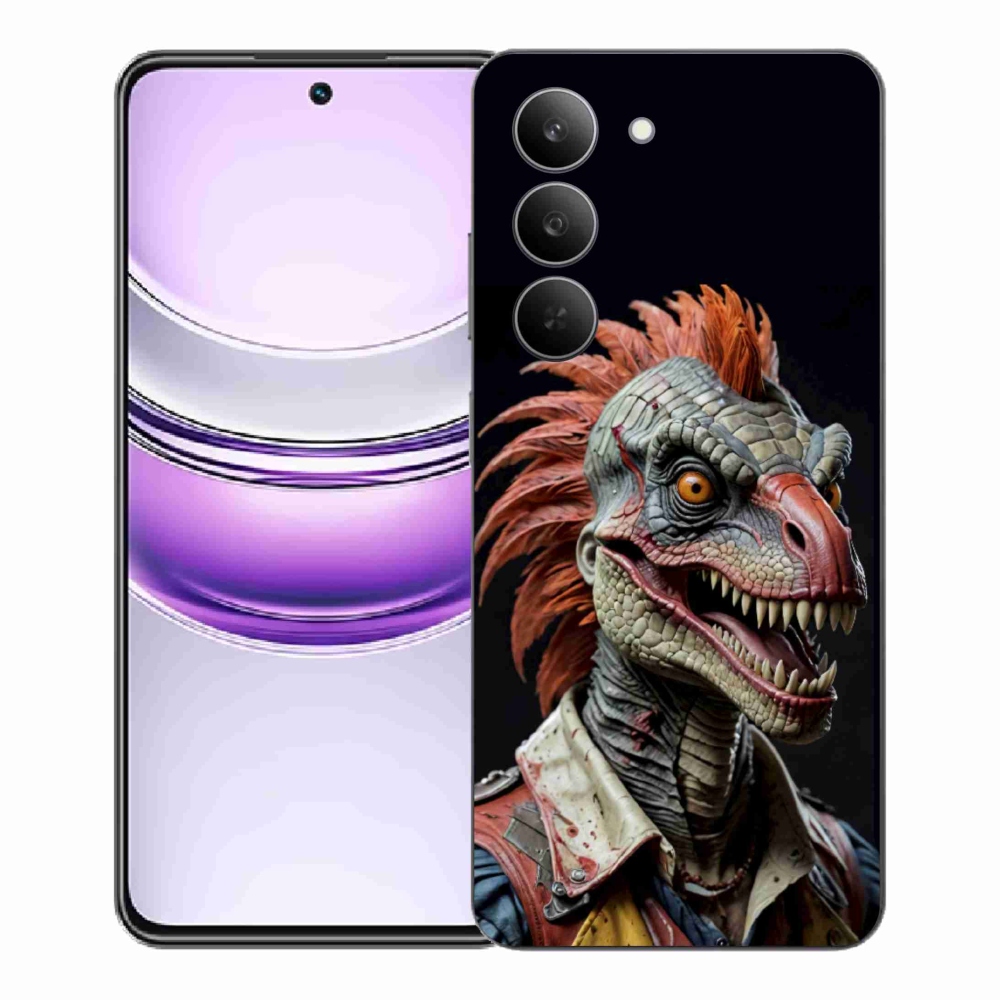 mmCase gél tok a Realme 14x 5G-hez – punk dinoszaurusz
