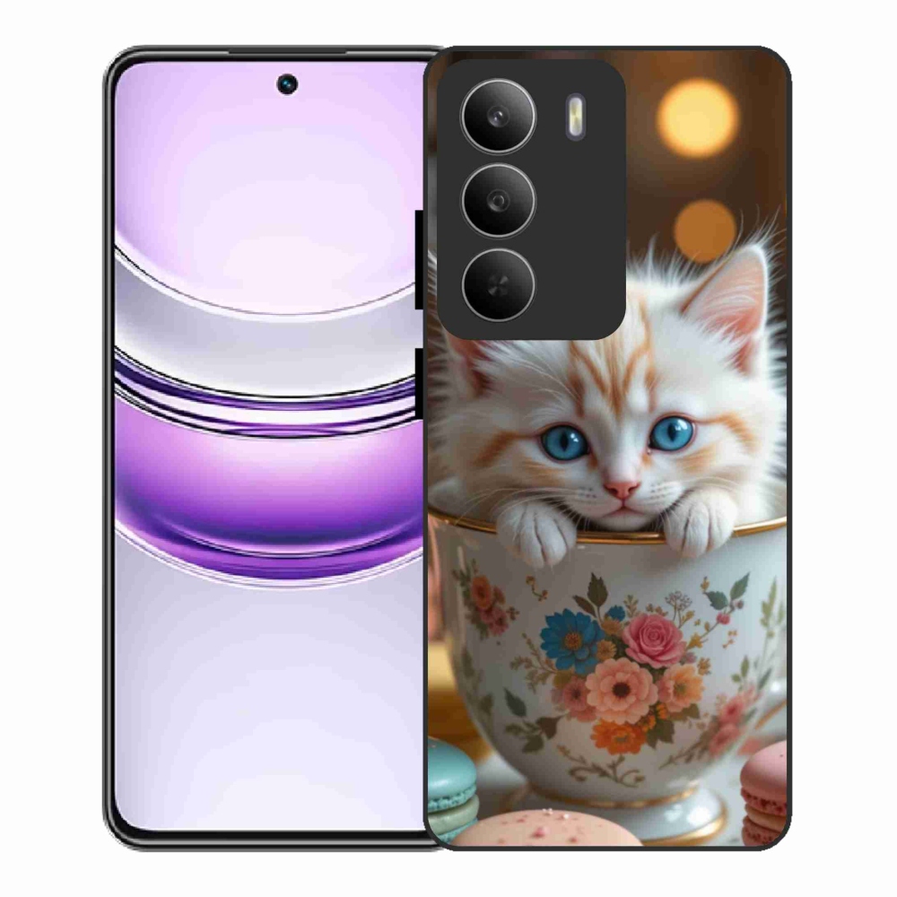 Gél borító mmCase a Realme 14x 5G készülékhez - aranyos cica 6