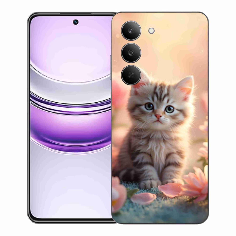 Gél borító mmCase a Realme 14x 5G készülékhez - aranyos cica 8