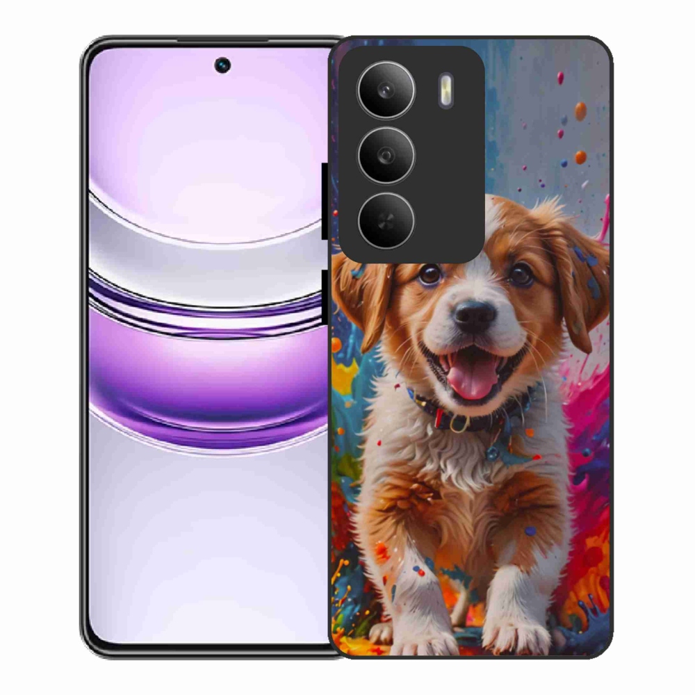 Gél borítás mmCase a Realme 14x 5G-hez - aranyos kiskutya 3