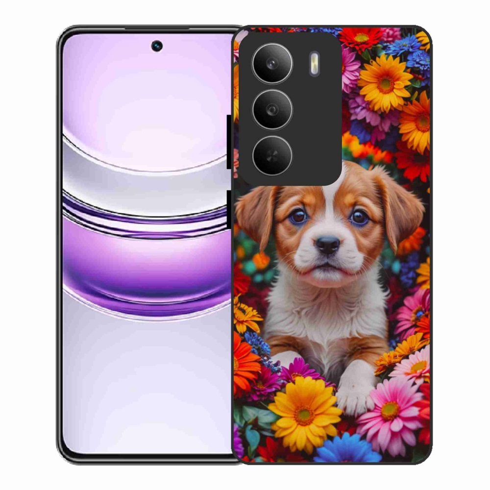 Gél borítás mmCase a Realme 14x 5G-hez - aranyos kiskutya