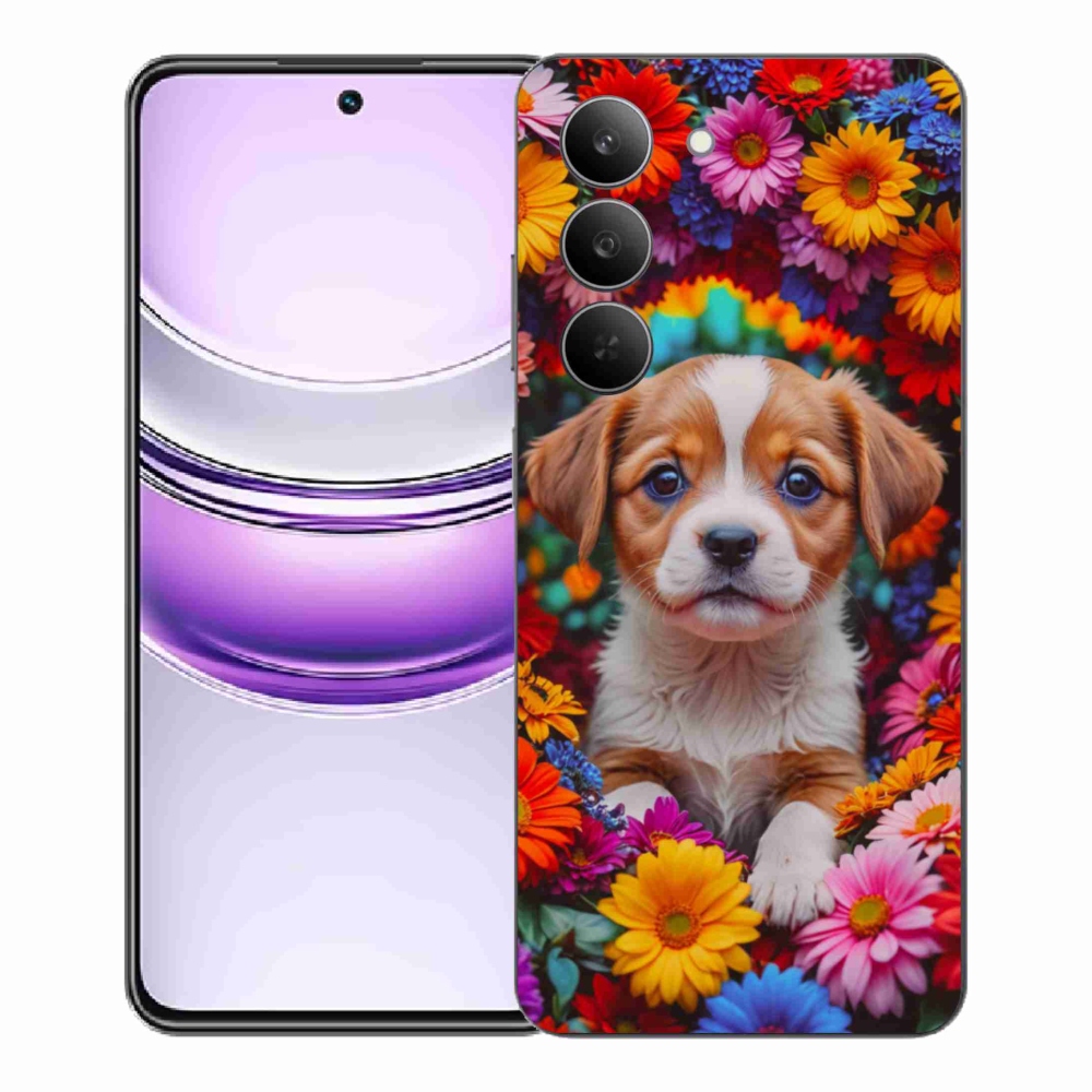 Gél borítás mmCase a Realme 14x 5G-hez - aranyos kiskutya