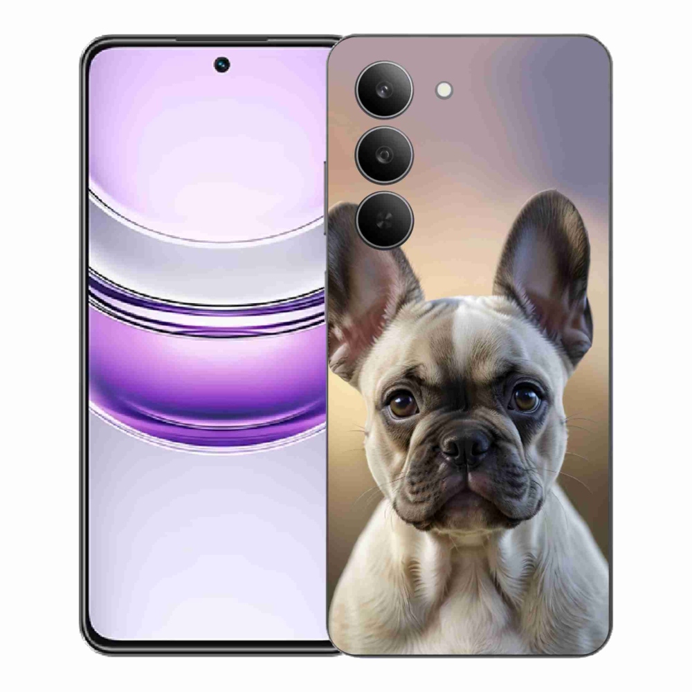 mmCase gél tok a Realme 14x 5G-hez – aranyos francia buldog