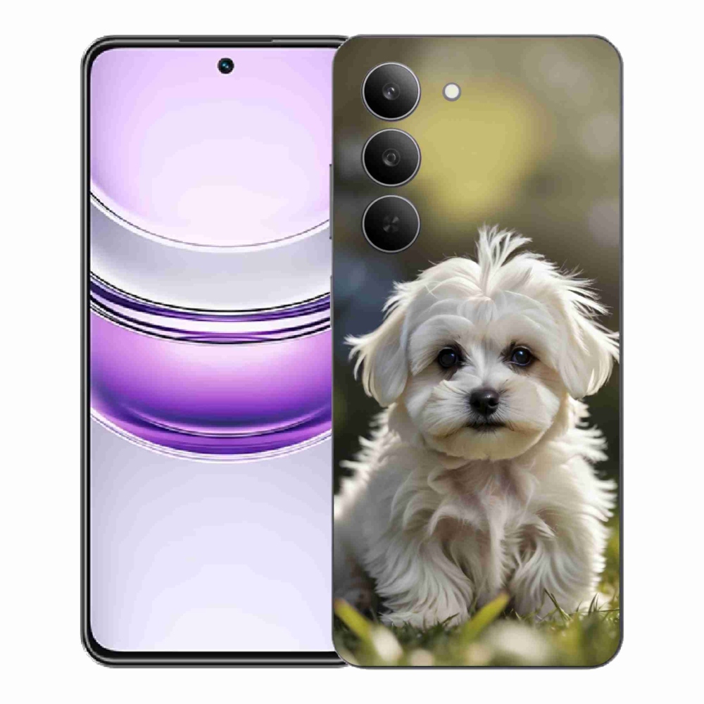 mmCase gél tok a Realme 14x 5G-hez – aranyos máltai kutyus