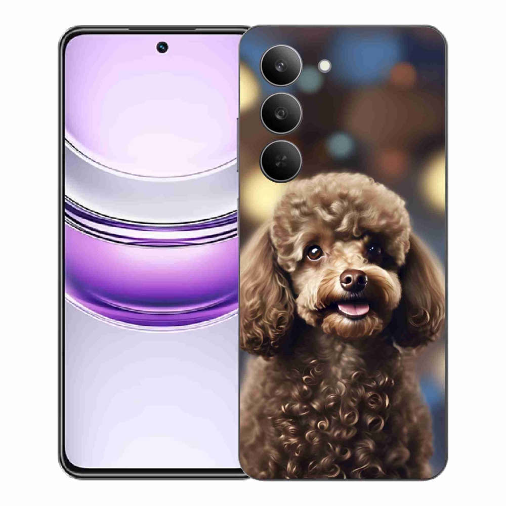 mmCase gél tok a Realme 14x 5G-hez – aranyos pudli