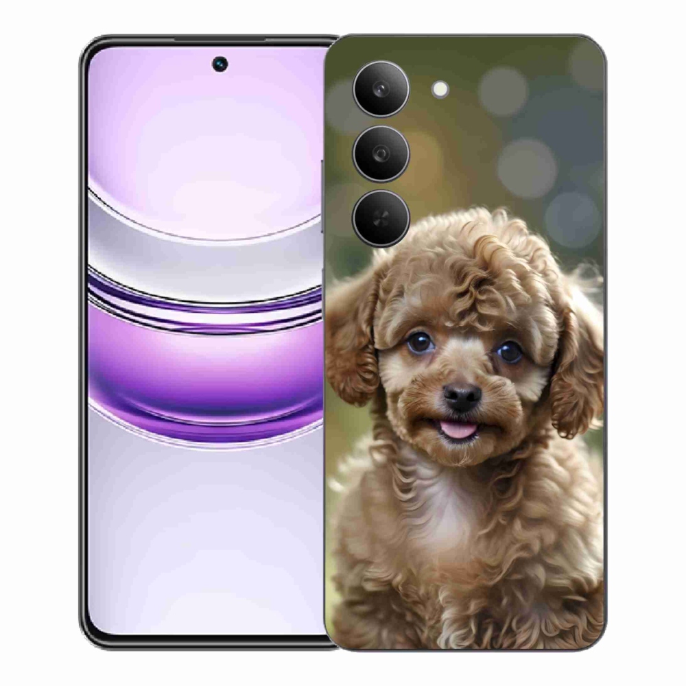 mmCase gél tok a Realme 14x 5G-hez – aranyos pudli