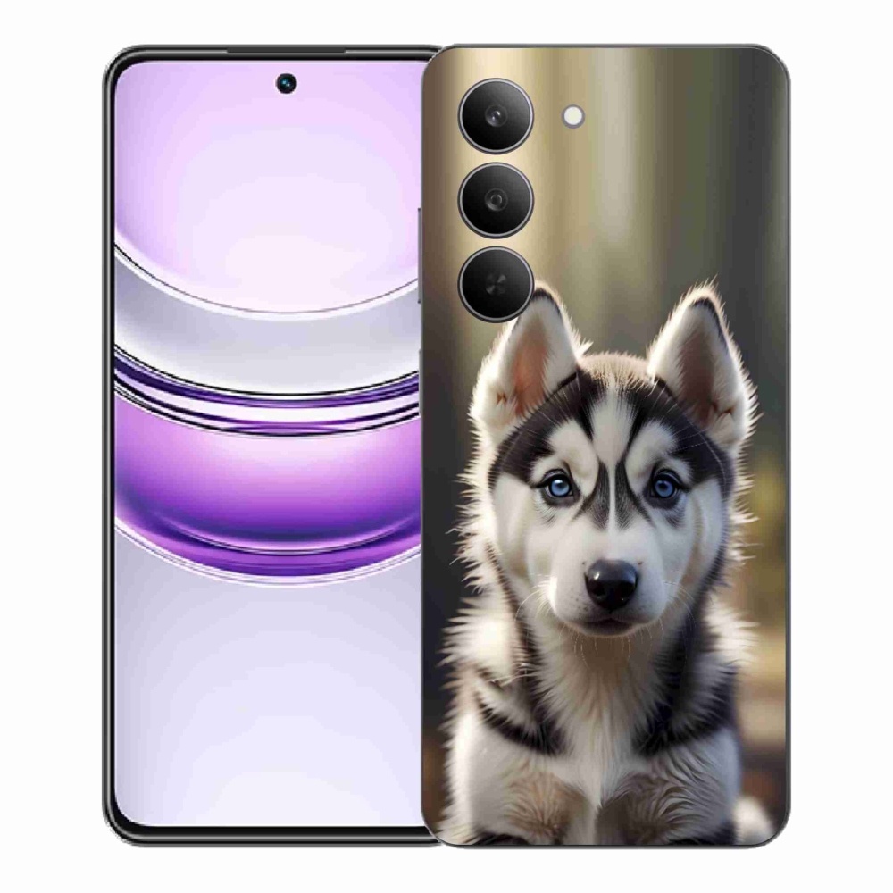 mmCase gél tok a Realme 14x 5G-hez – aranyos szibériai husky