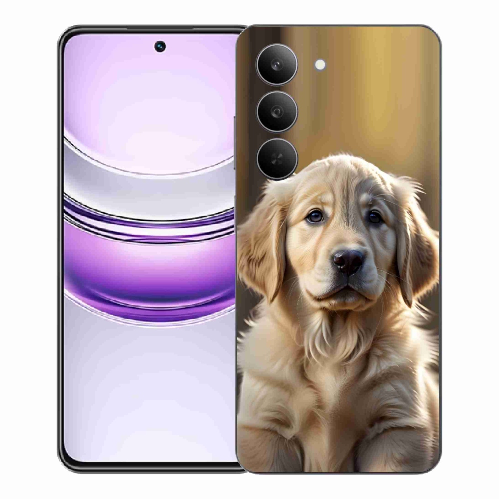 mmCase gél tok a Realme 14x 5G-hez – aranyos arany retriever