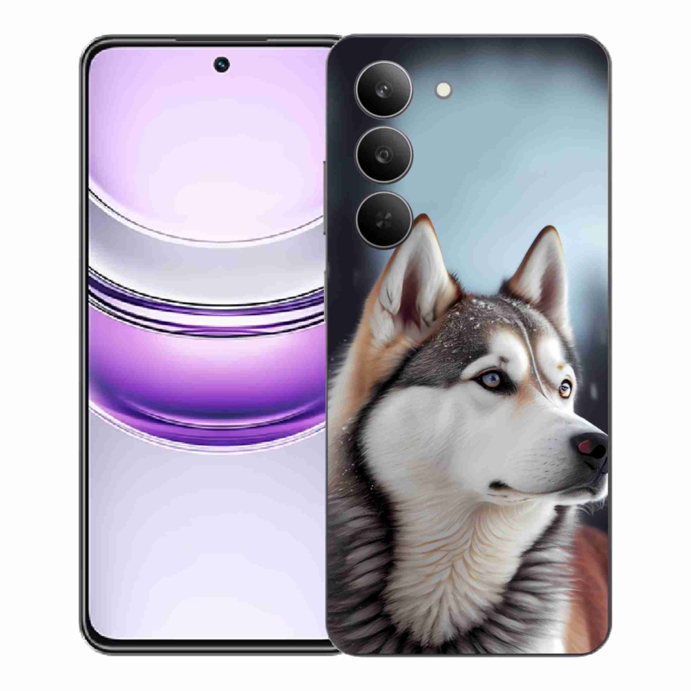 mmCase gél tok a Realme 14x 5G-hez – szibériai husky