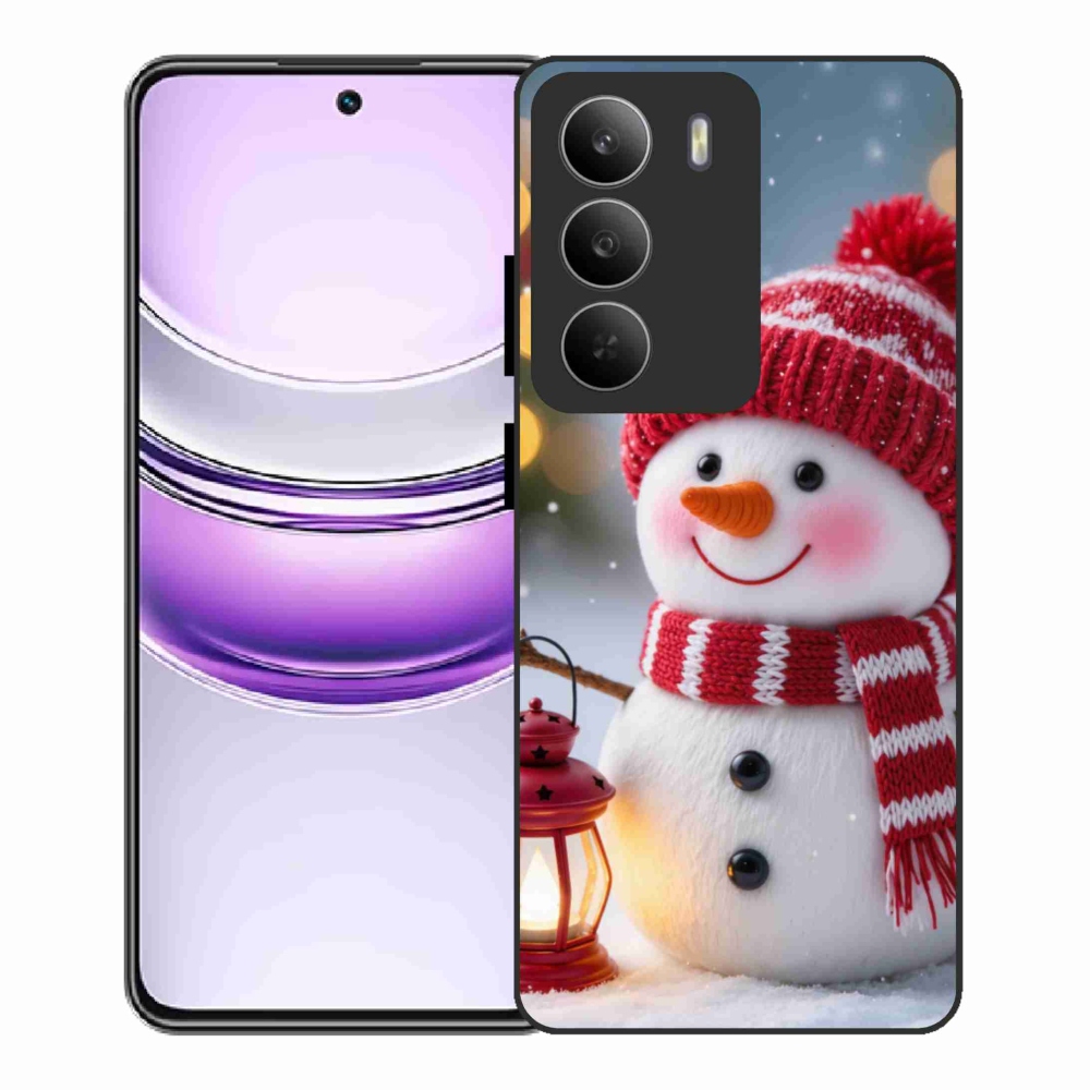 Gél borítás mmCase a Realme 14x 5G készülékhez - hóember 2