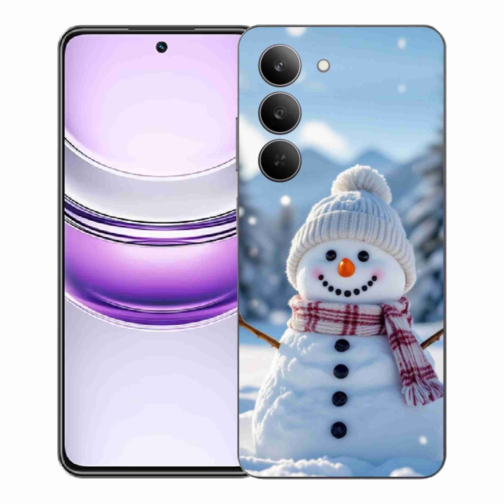 Gél borítás mmCase a Realme 14x 5G készülékhez - hóember 3