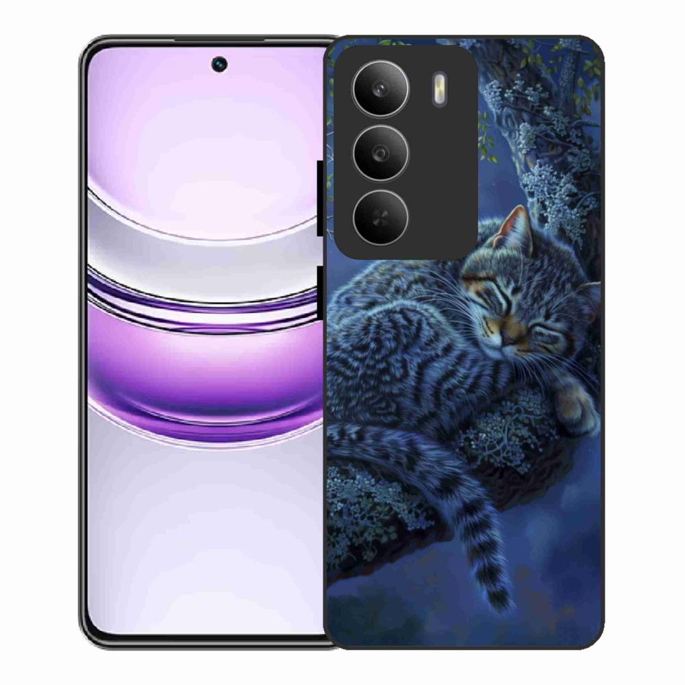 Gél borítás mmCase a Realme 14x 5G készülékhez - alvó macska