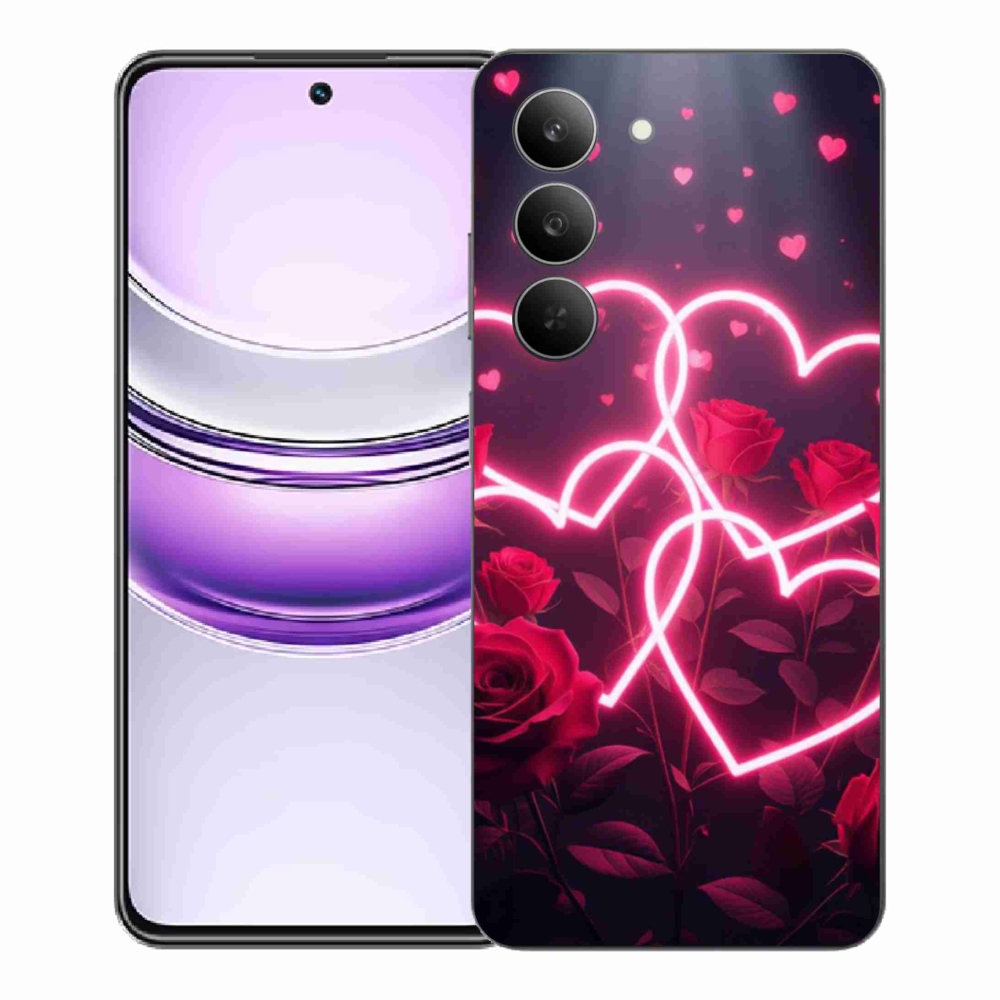 Gél borítás mmCase a Realme 14x 5G készülékhez - Szerelem szíve