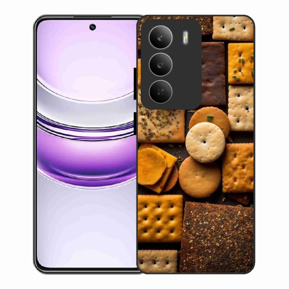 Zselés borítás mmCase a Realme 14x 5G készülékhez - kekszek