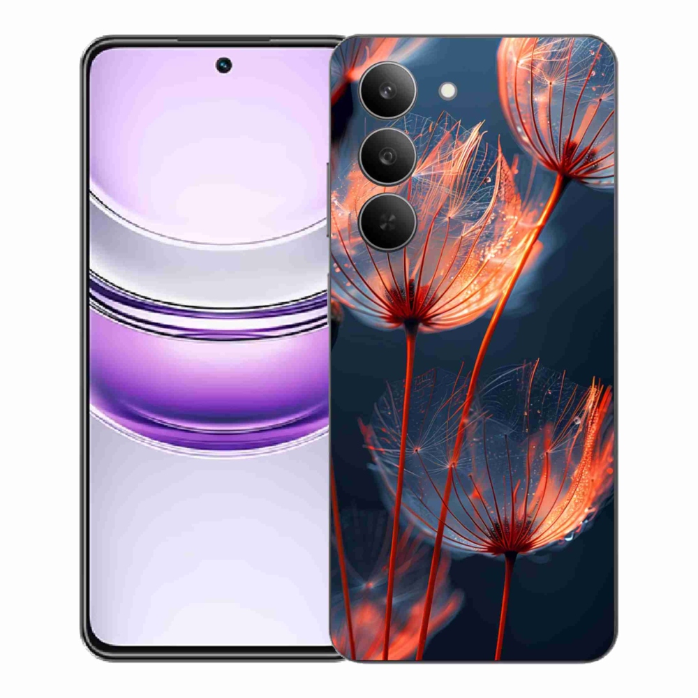 Gél borító mmCase a Realme 14x 5G-hez - világító pehely