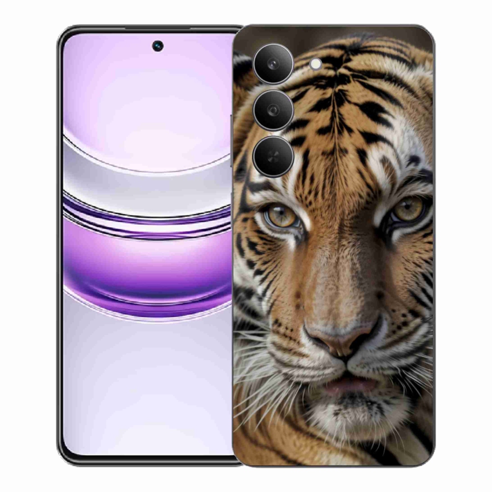 Gél borítás mmCase a Realme 14x 5G készülékhez - tigris nézet