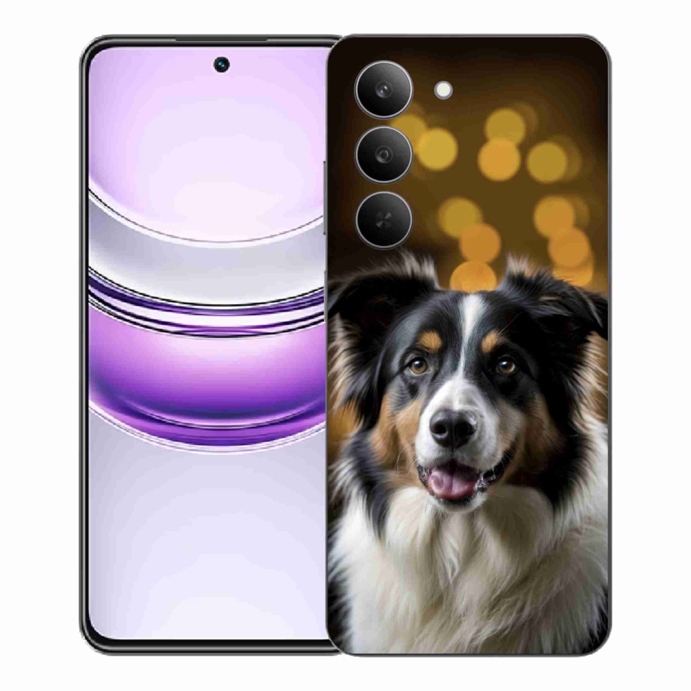 mmCase gél tok a Realme 14x 5G-hez – mosolygós ausztrál juhászkutya