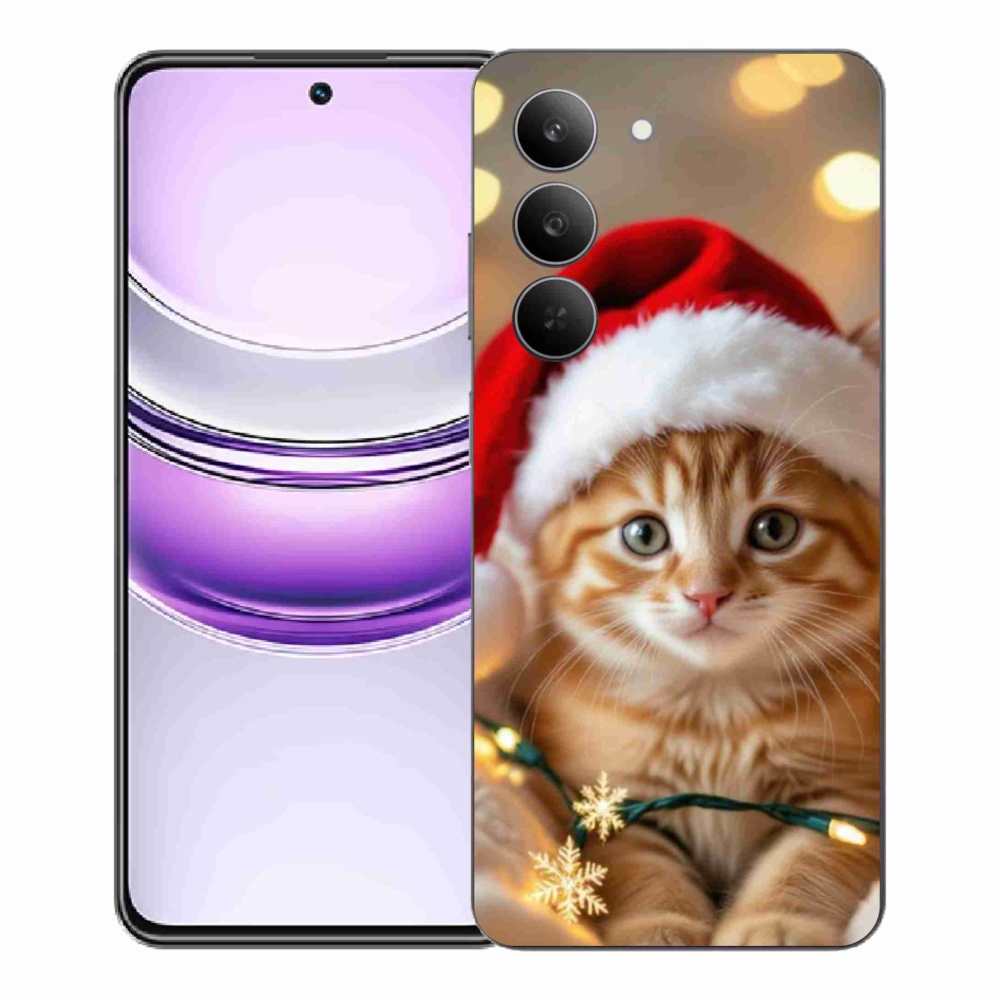 Gél borítás mmCase a Realme 14x 5G készülékhez - Karácsonyi cica