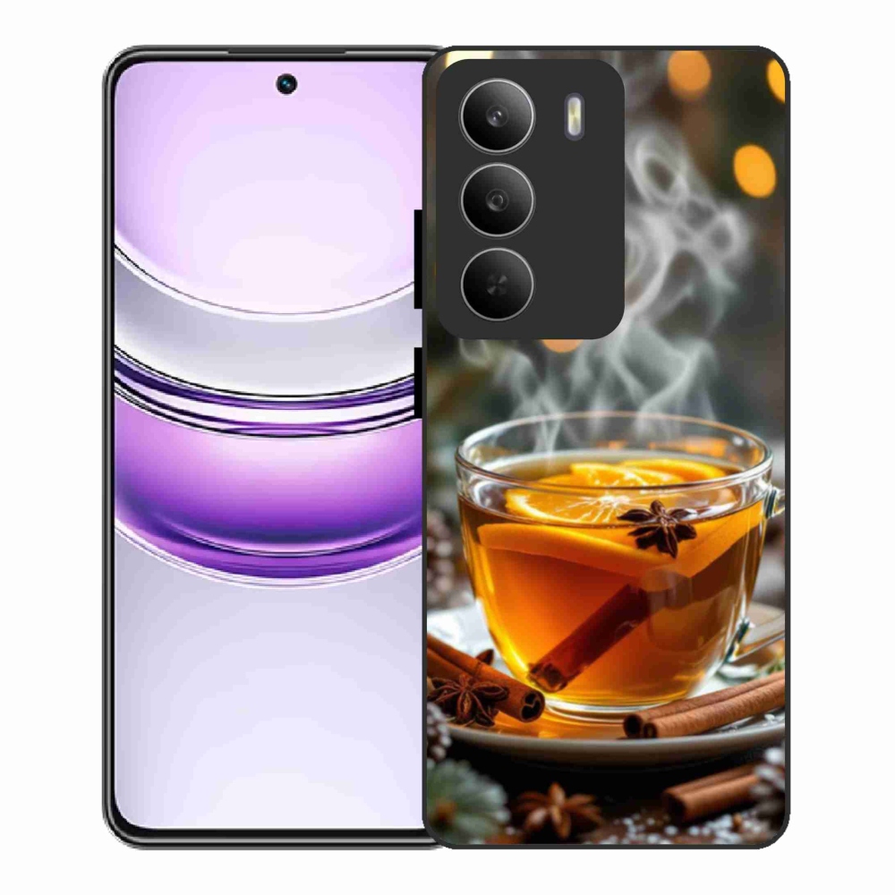 Gél borító mmCase a Realme 14x 5G készülékhez - karácsonyi lyukasztás