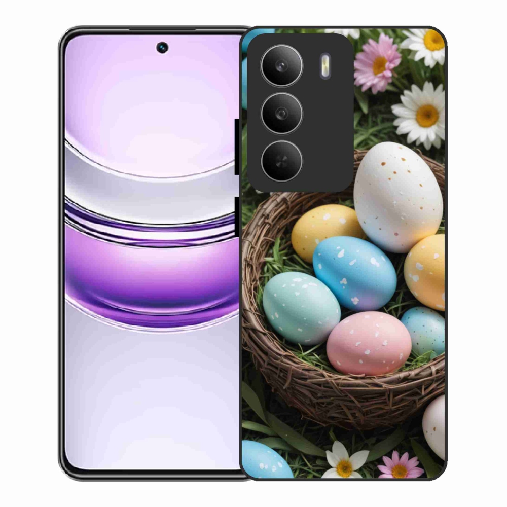 Gél borító mmCase a Realme 14x 5G készülékhez - Húsvéti tojások 2