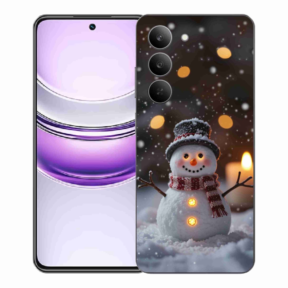 mmCase gél tok a Realme 14x 5G-hez – vidám hóember