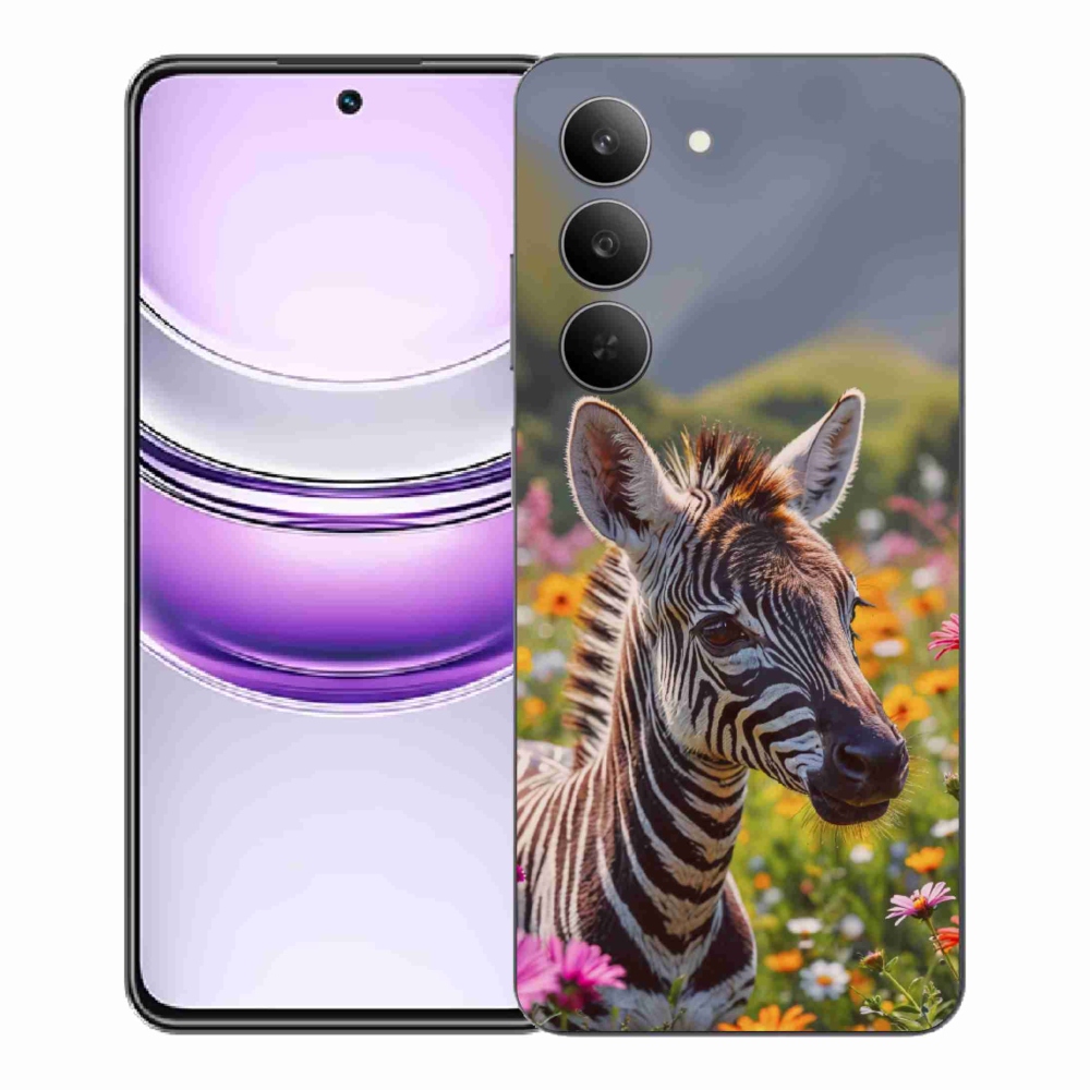mmCase gél tok a Realme 14x 5G-hez – zebra a réten