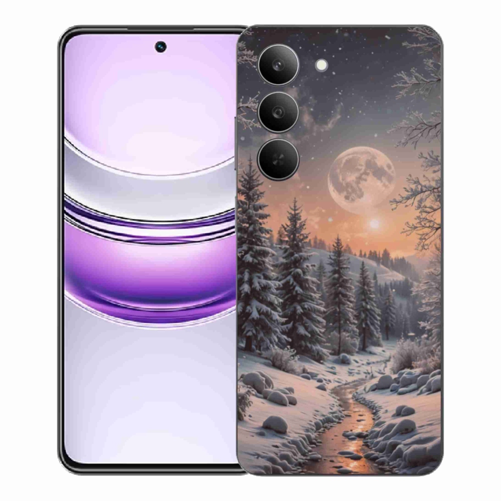 Gél borítás mmCase a Realme 14x 5G készülékhez - téli táj 2