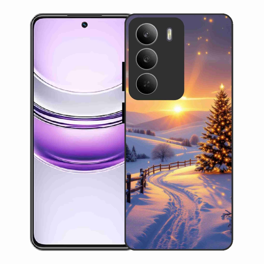 Gél borító mmCase a Realme 14x 5G készülékhez - téli tájkép