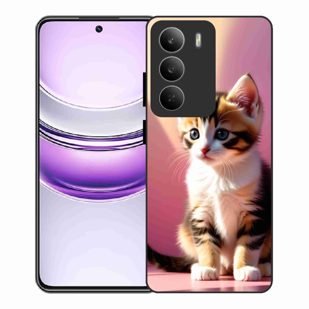 Gél borítás mmCase a Realme 14x 5G készülékhez - kíváncsi cica 2