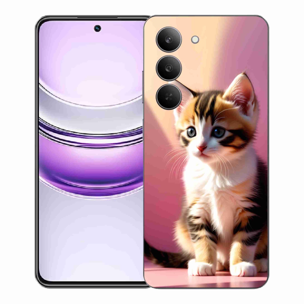 Gél borítás mmCase a Realme 14x 5G készülékhez - kíváncsi cica 2