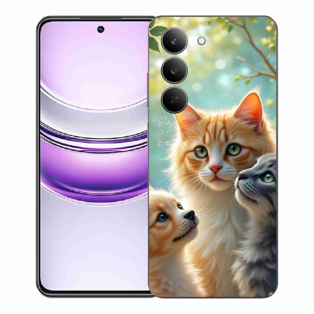 Gél borítás mmCase a Realme 14x 5G készülékhez - Állati barátság 2
