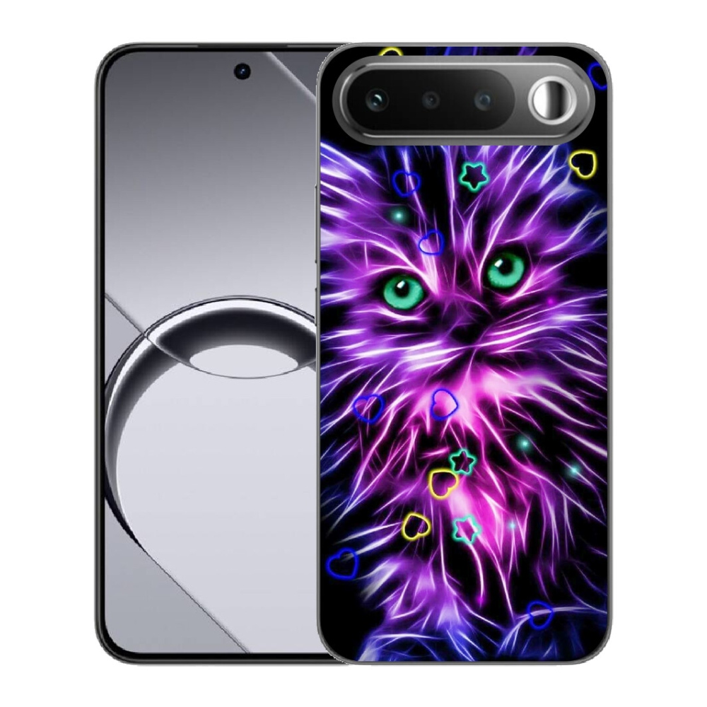 mmCase gél tok a Realme 16 5G-hez – absztrakt macska