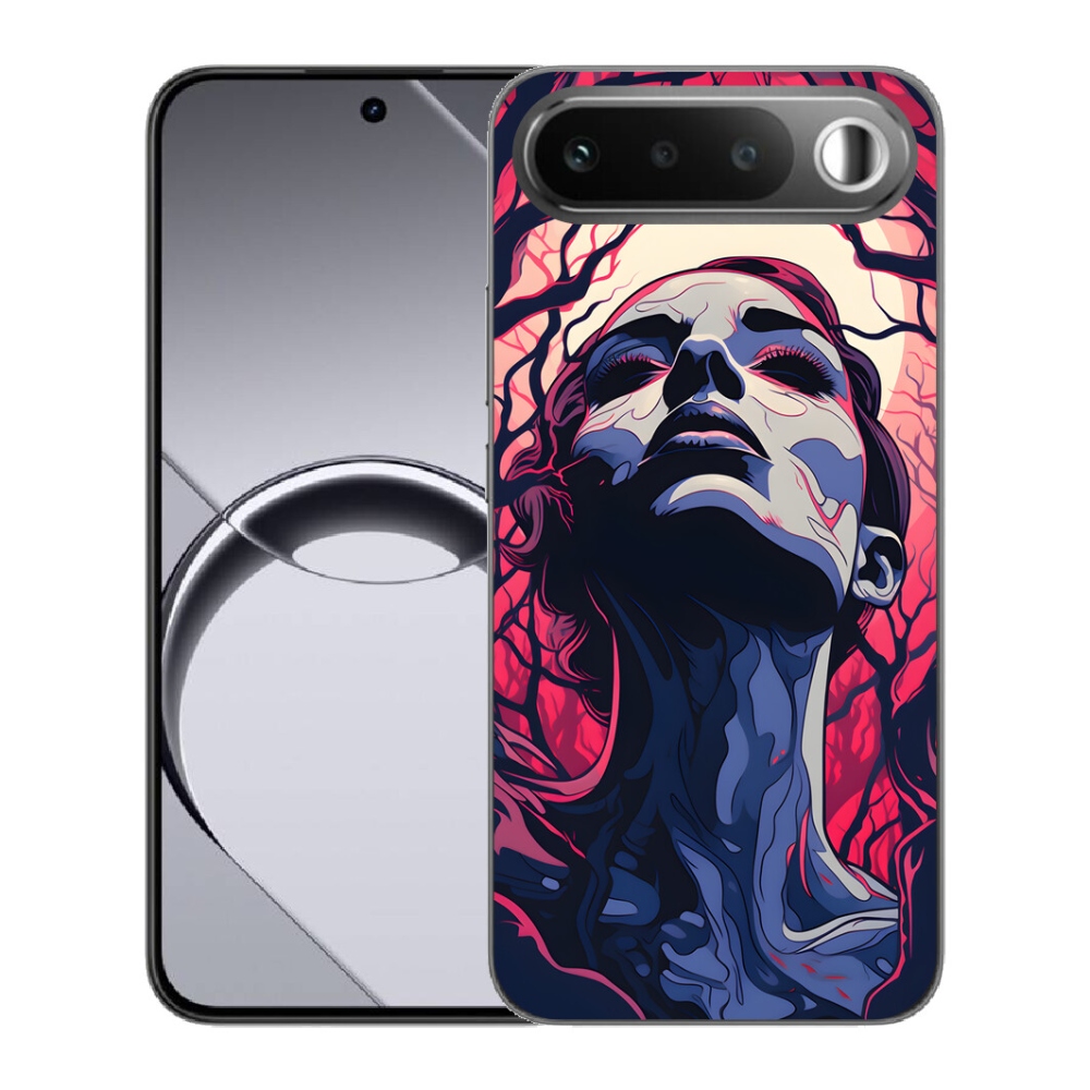 mmCase gél tok a Realme 16 5G-hez – absztrakt arc