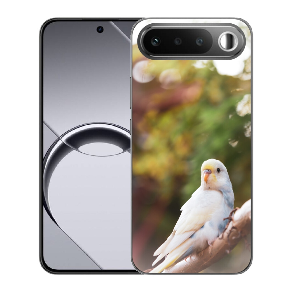 mmCase géltok a Realme 16 5G-hez – fehér papagáj