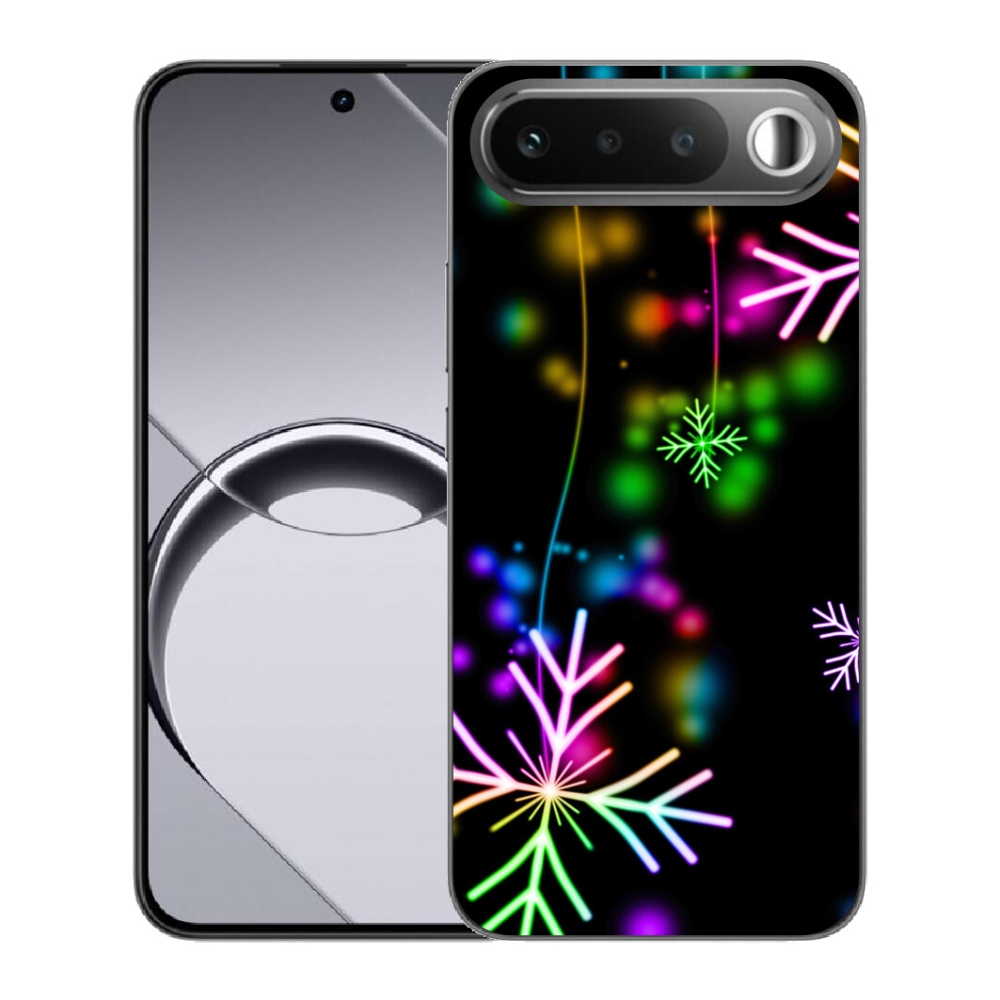 mmCase gélhuzat a Realme 16 5G-hez – színes hópelyhek