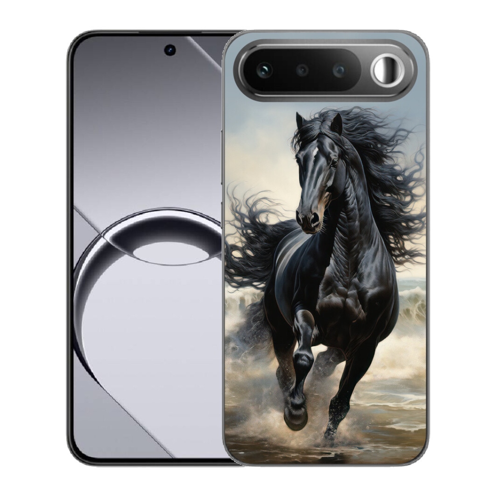 mmCase géltok a Realme 16 5G-hez – fekete futó ló