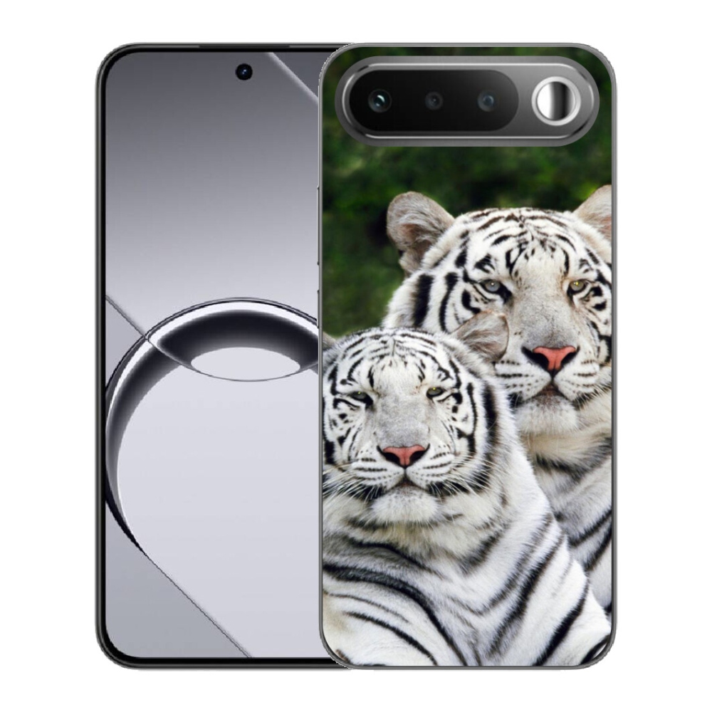 mmCase géltok a Realme 16 5G-hez – fehér tigrisek