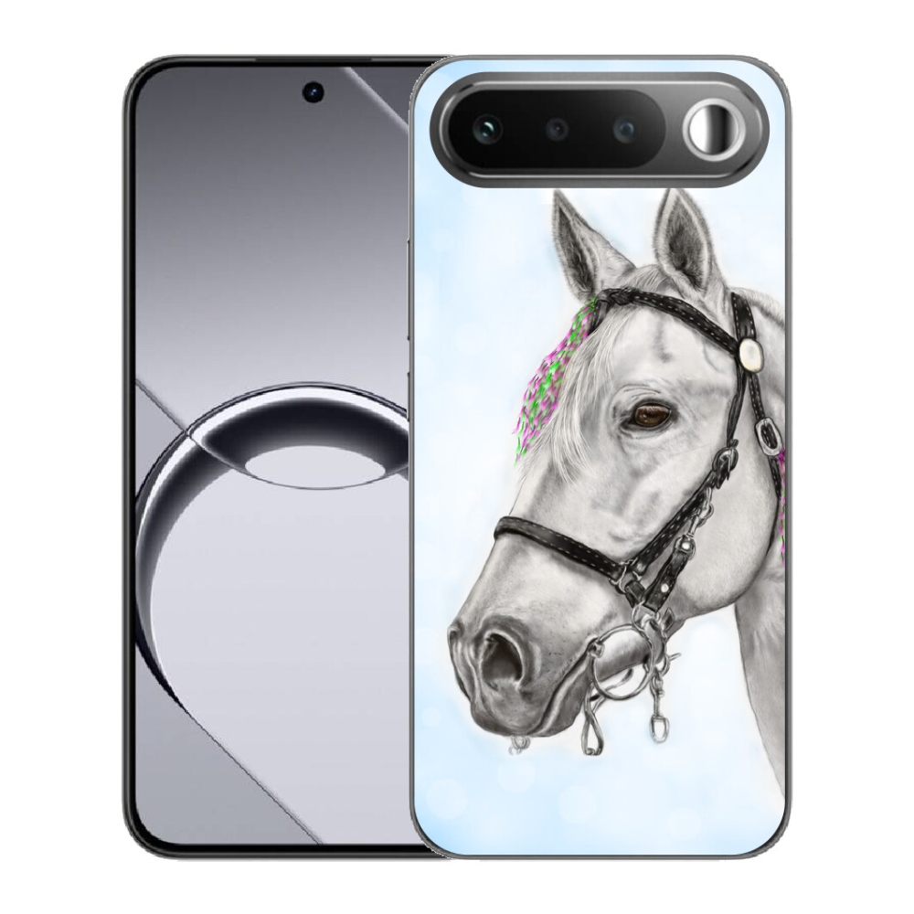 mmCase gél tok a Realme 16 5G-hez – fehér ló 1