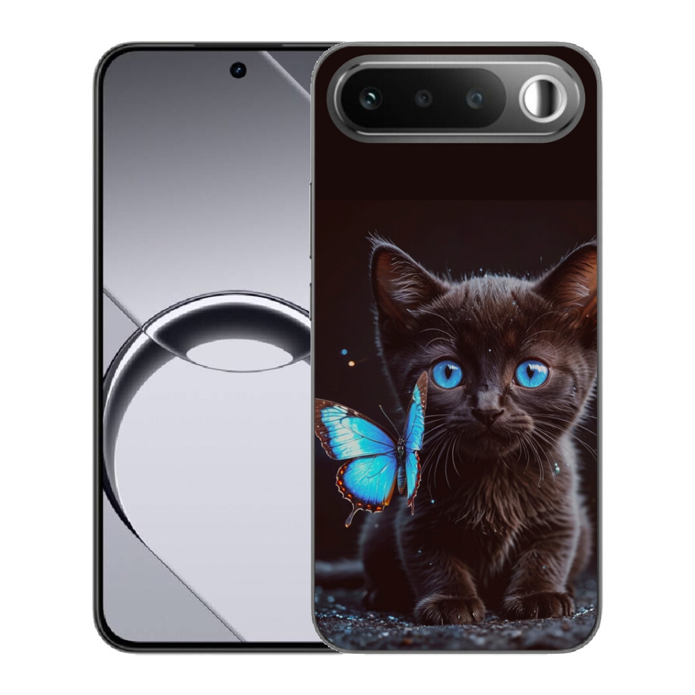 mmCase gél tok a Realme 16 5G-hez – fekete cica 3